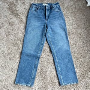 Abercrombie and Fitch Denim, ultra high waist, 90s straight, size 28 (6) petite